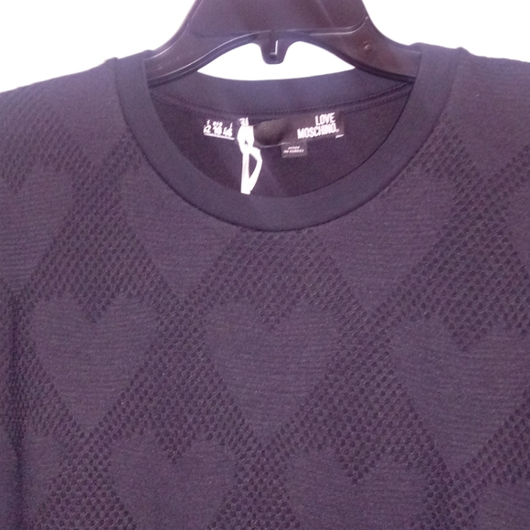 Moschino Mesh Heart Tee Shirt - Picture 7 of 11